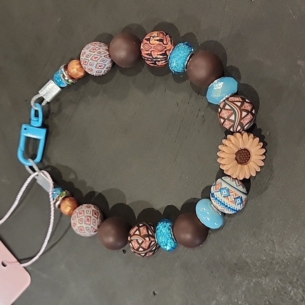 Custom Beaded dog collar 12 inch small